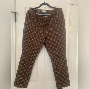Anthropologie Brown and Black Geometric Pants